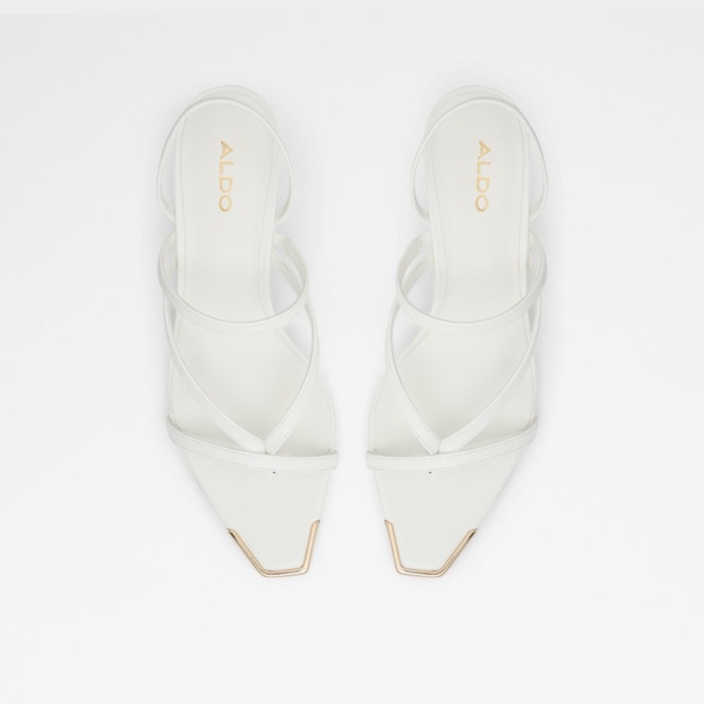 Dressy Aldo Kitten White Heels